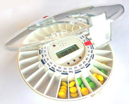 Automatischer Tablettenspender DoseControl - transparenter Deckel